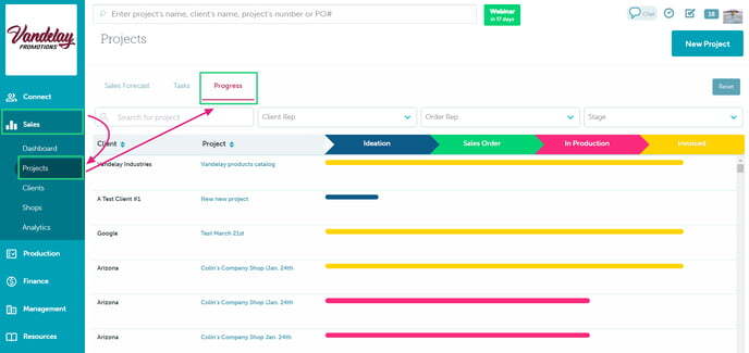 A Guide to Your Projects Tab
