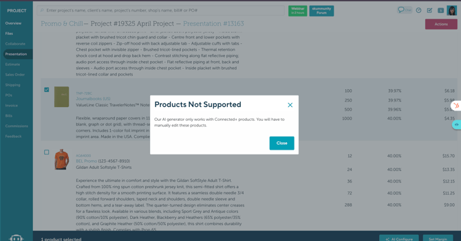 productsnotsupportedpopup
