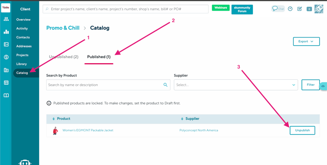 ManagingPublihsedProducts