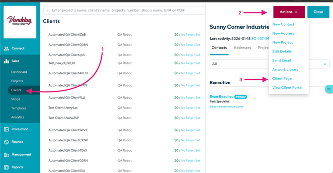 sales>clients>openclientpage