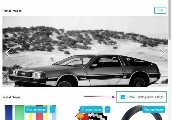 Existing client shops