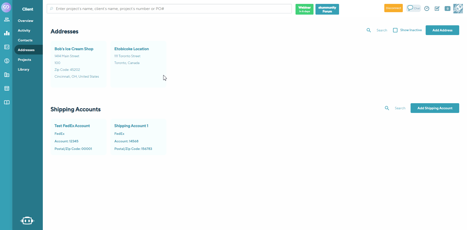 02_How to add, edit or remove a client_s shipping accounts numbers