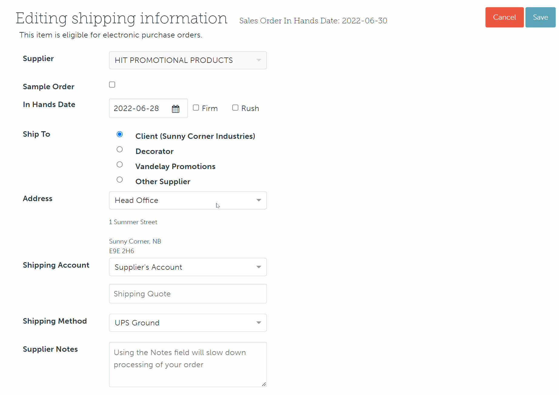 05_Using PromoStandards 3rd party shipping