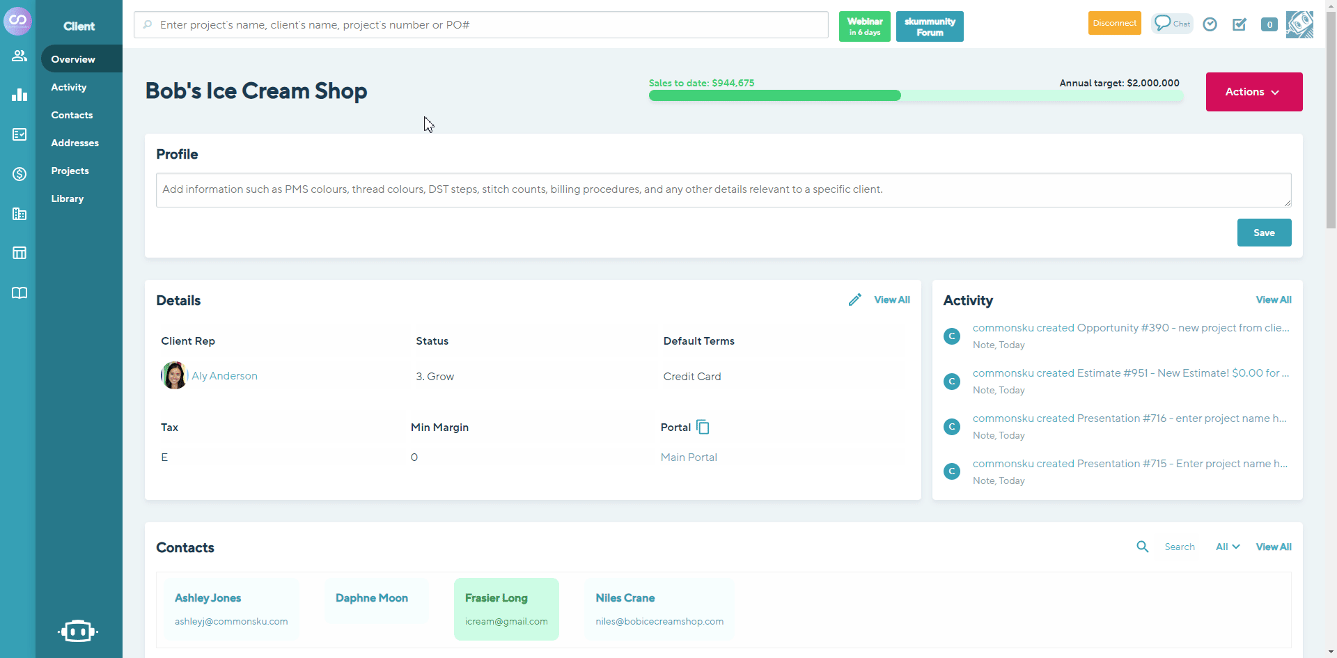 01_How to create a client contact