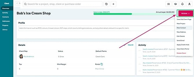 04_Actions button