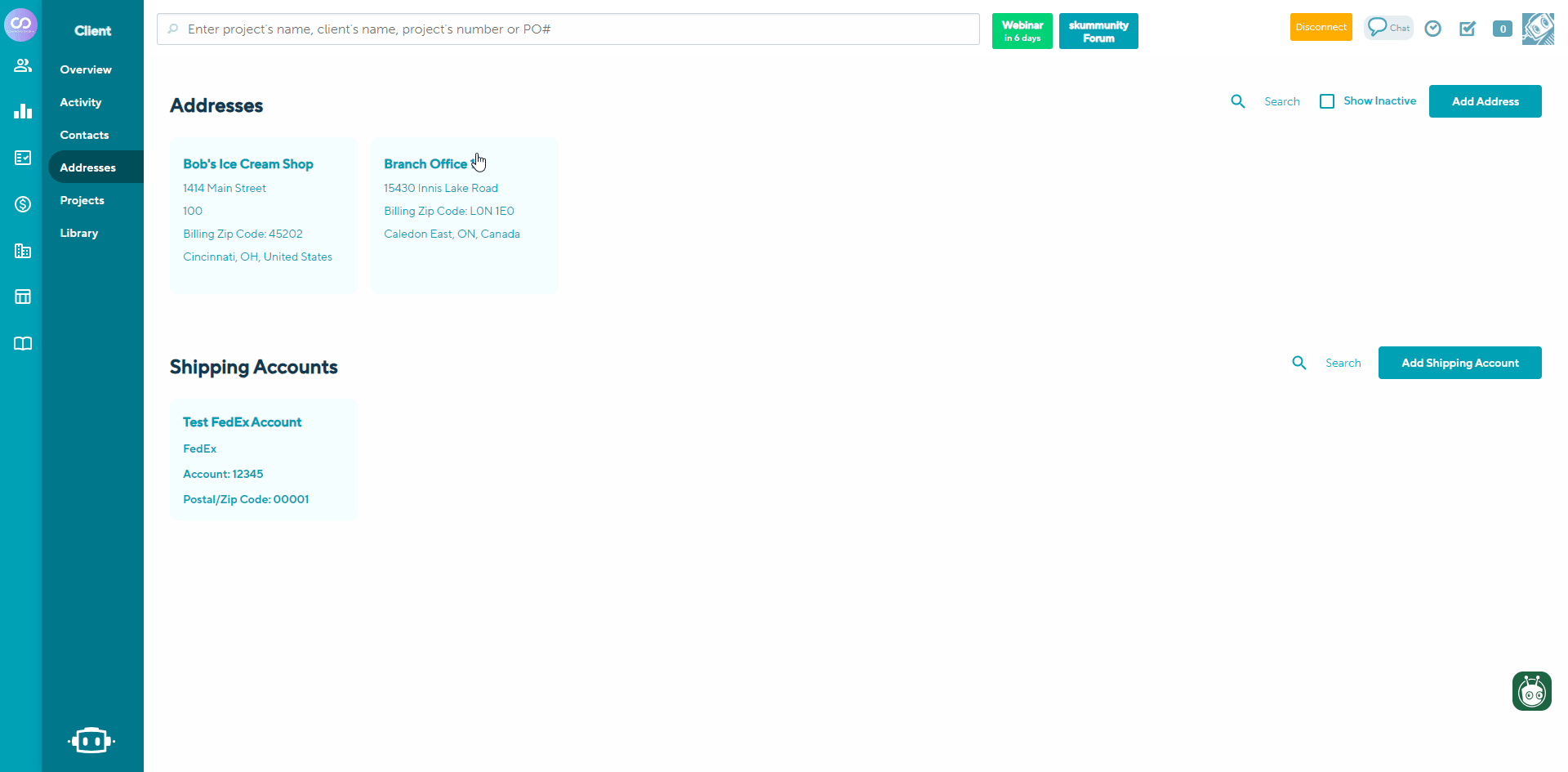 To Edit an Existing Contacts Address