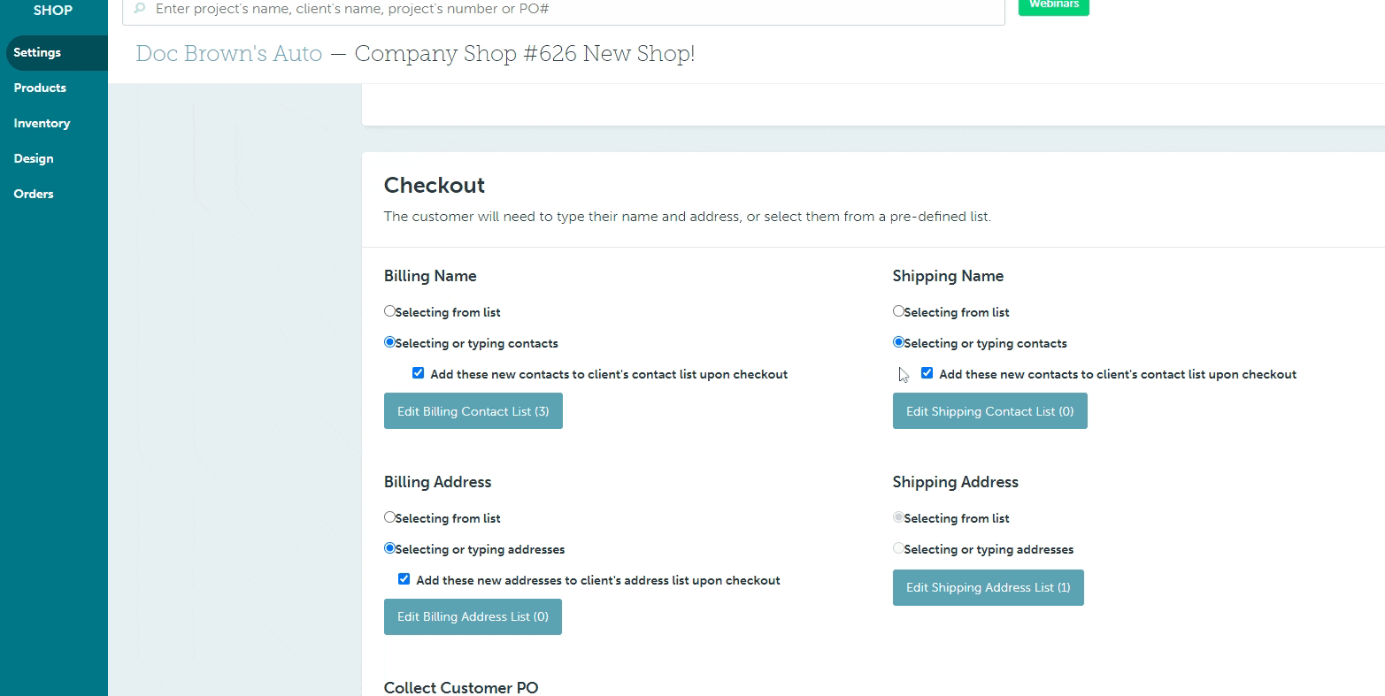 ShippingListCompanyShop