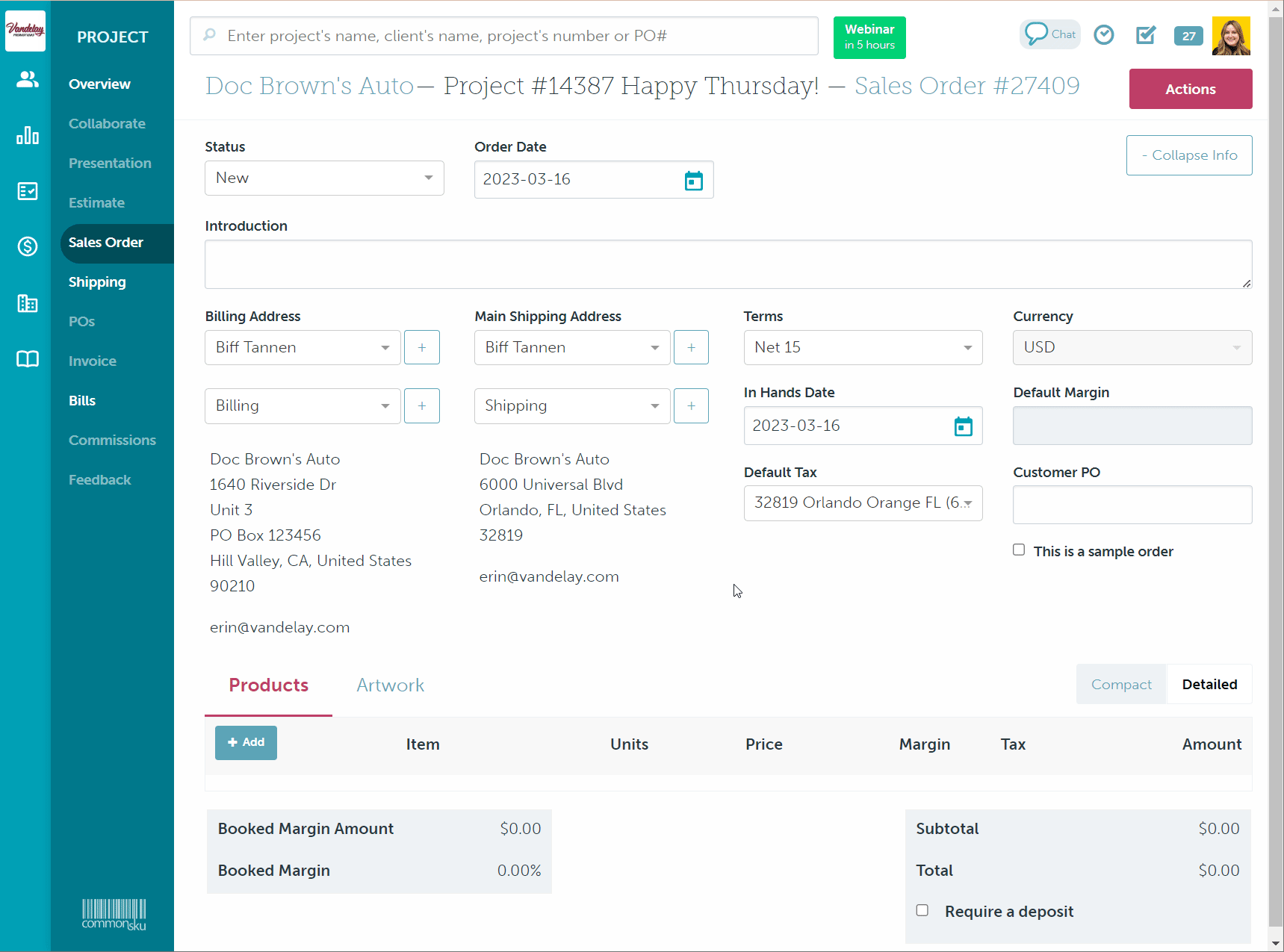Pull products from Sage