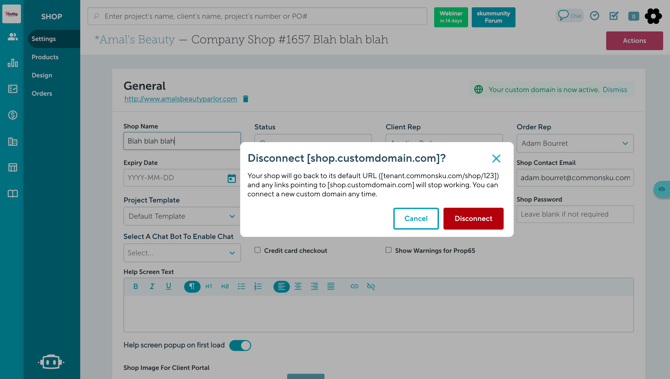 Shop Settings Page - Success (1)