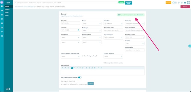 activeCustomDomain