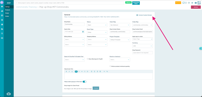 connectCustomDomain