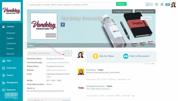 04_How to update your commonsku Company Profile