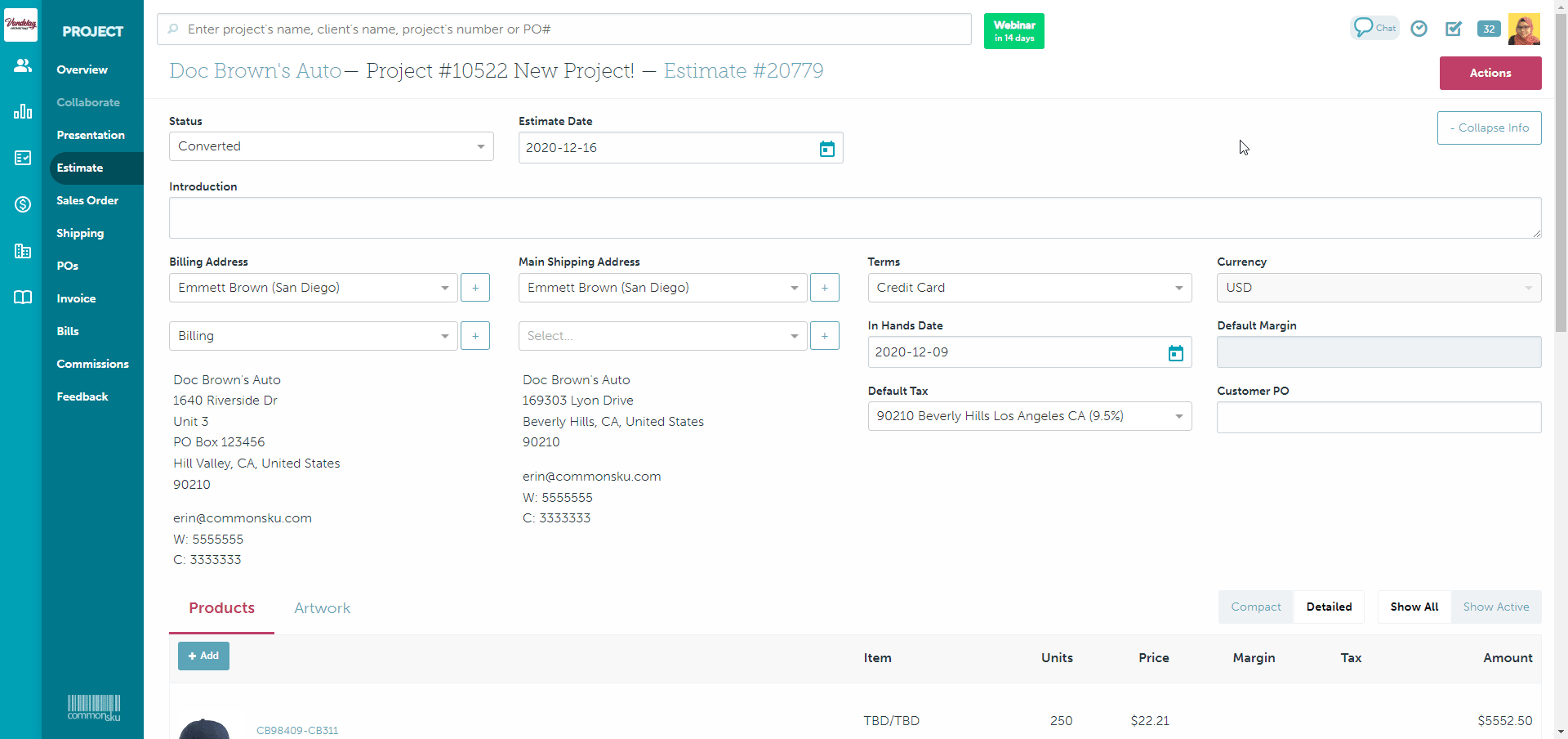 01_How to copy an estimate into a new project