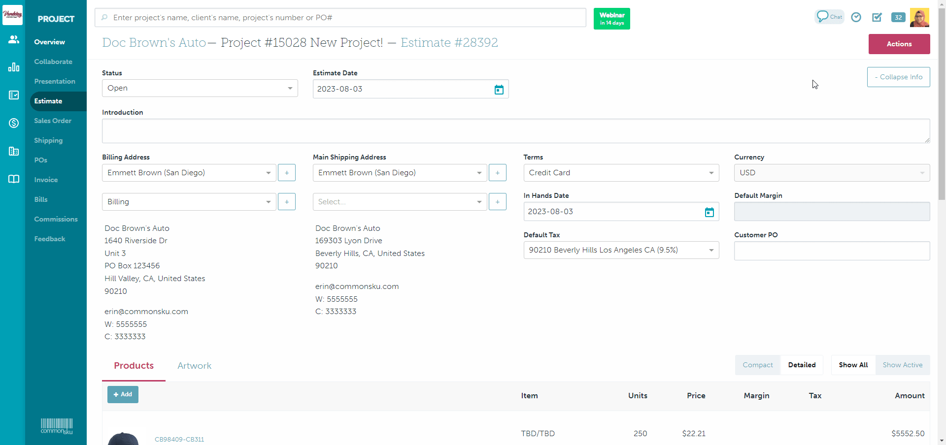 02_How to copy an estimate into a new form type or shop