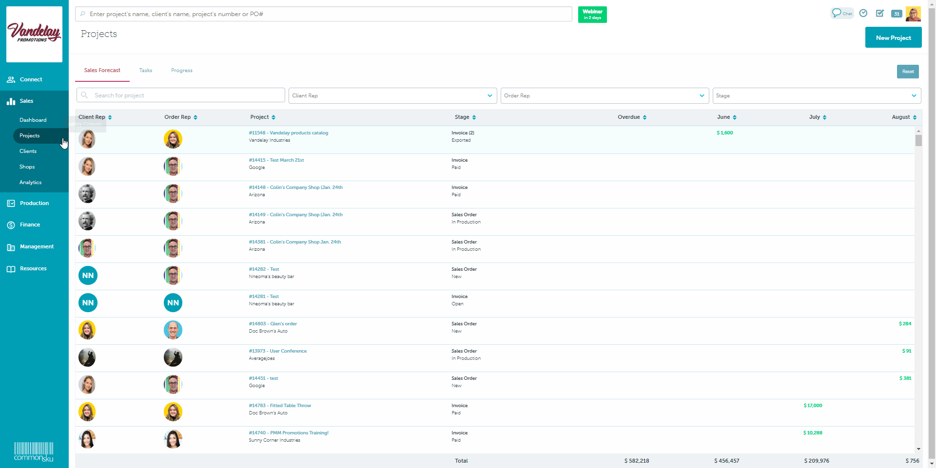02_To create a new project from the Projects tab