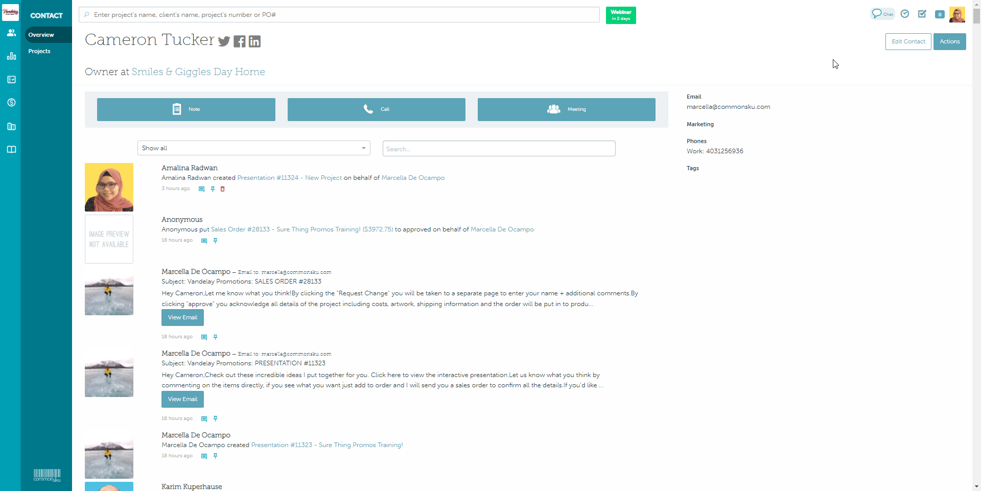 04_To create a new project from either your Sales, Production, Finance, or Management Dashboards
