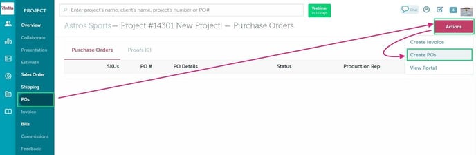 CreatePOs