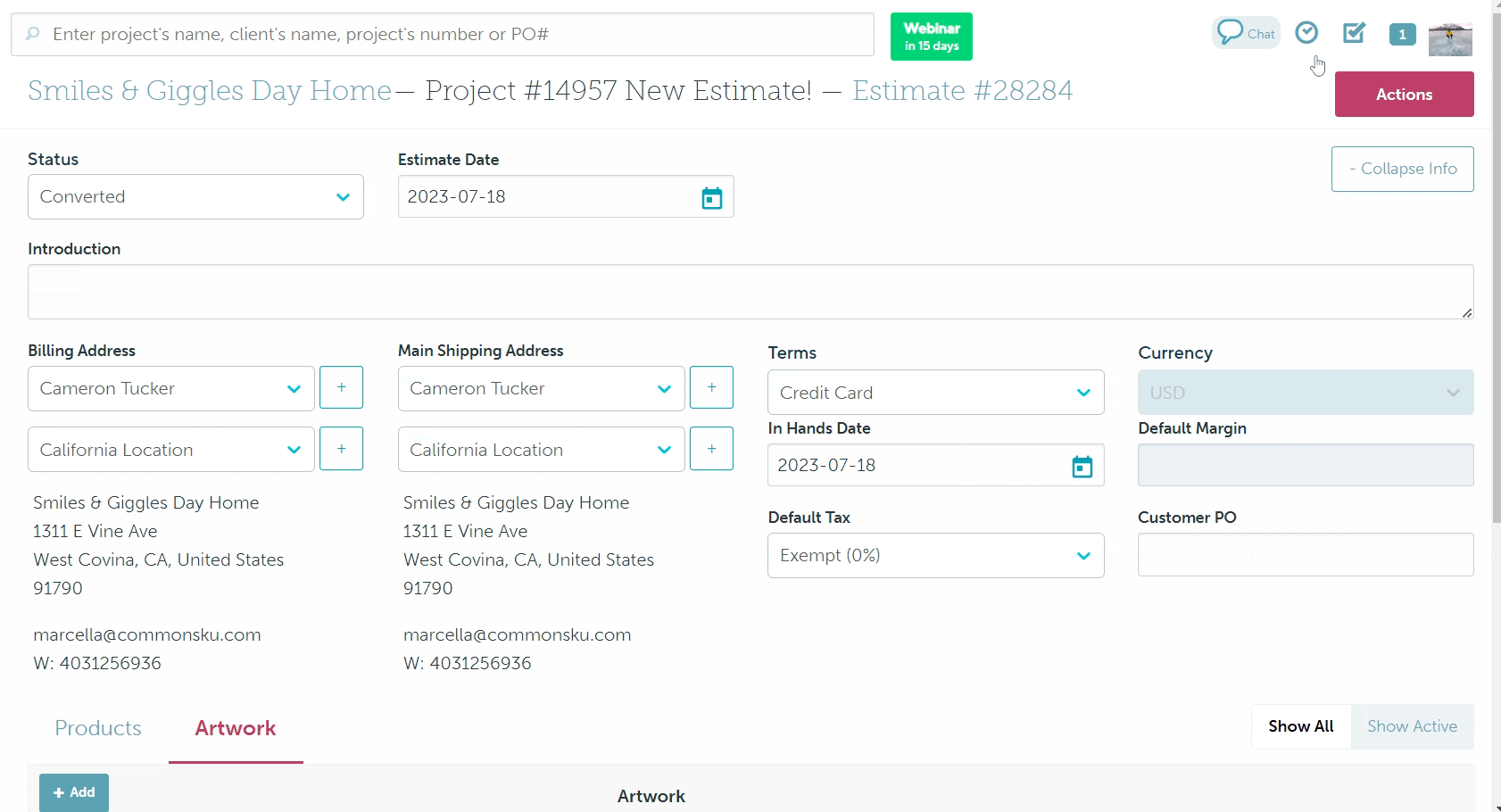 01_How to email an estimate