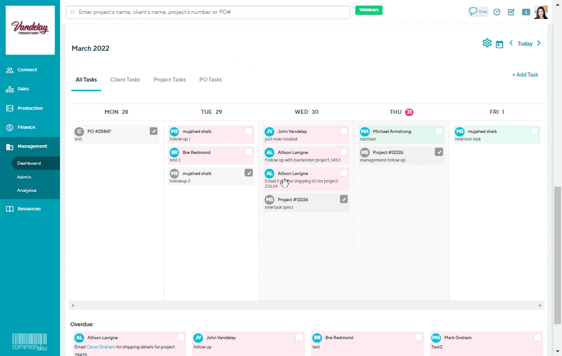 how to comment on a task