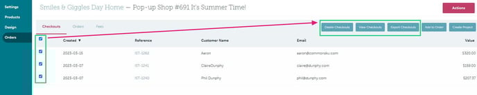 DelViewExportCheckouts