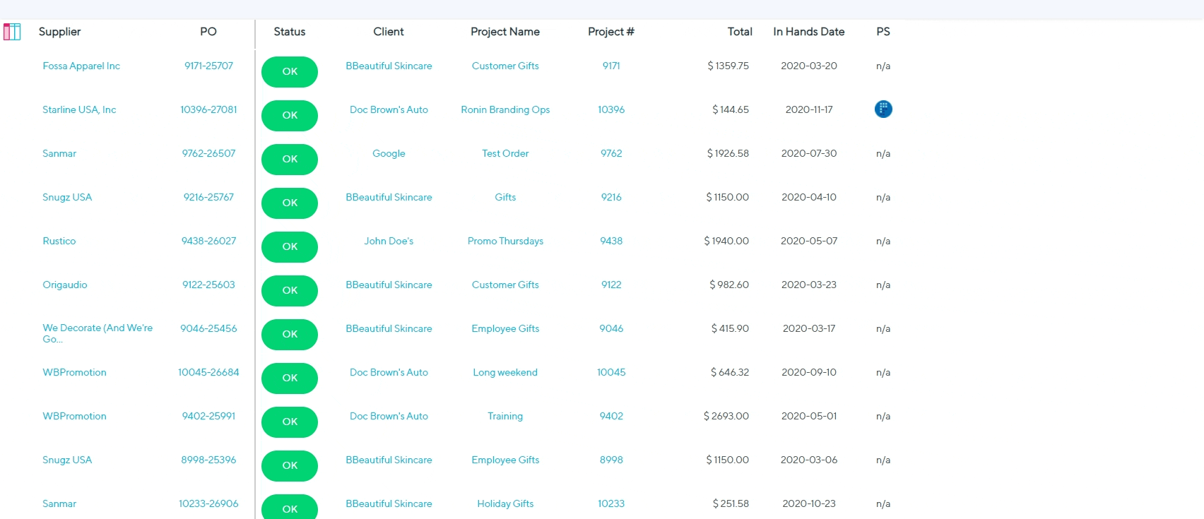 Add or remove columns from the report