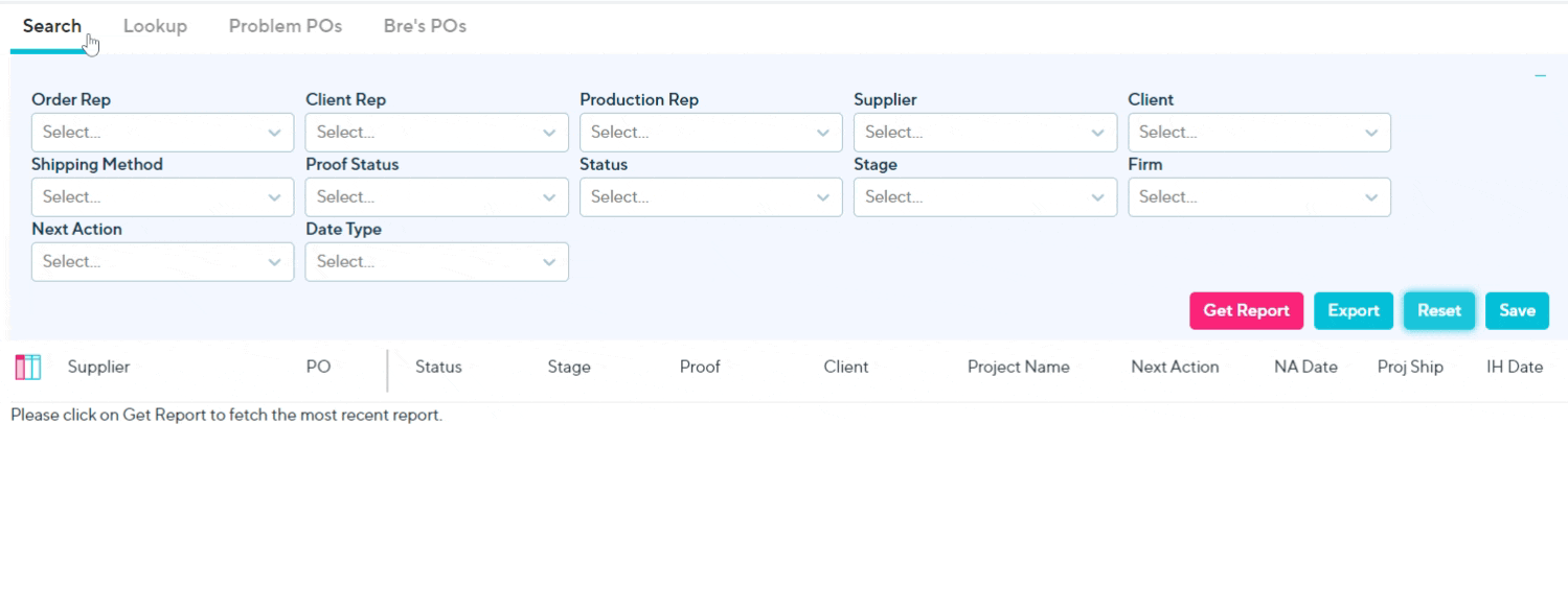 Create custom reports