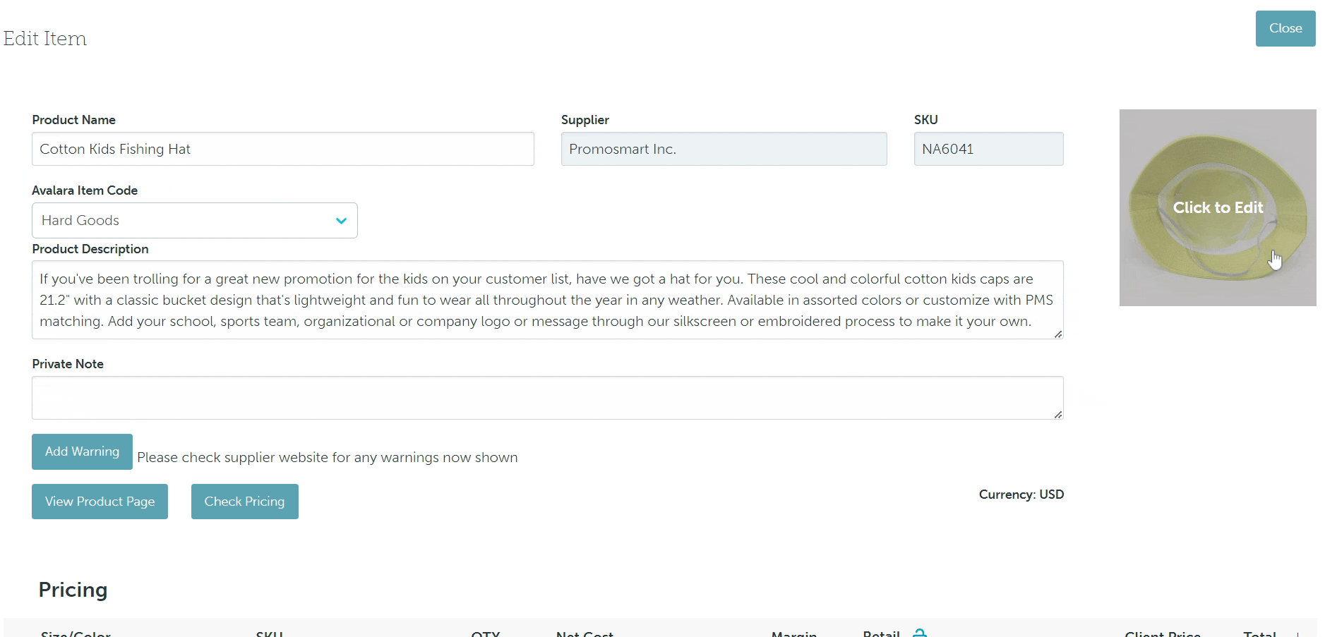 07_To edit the products image