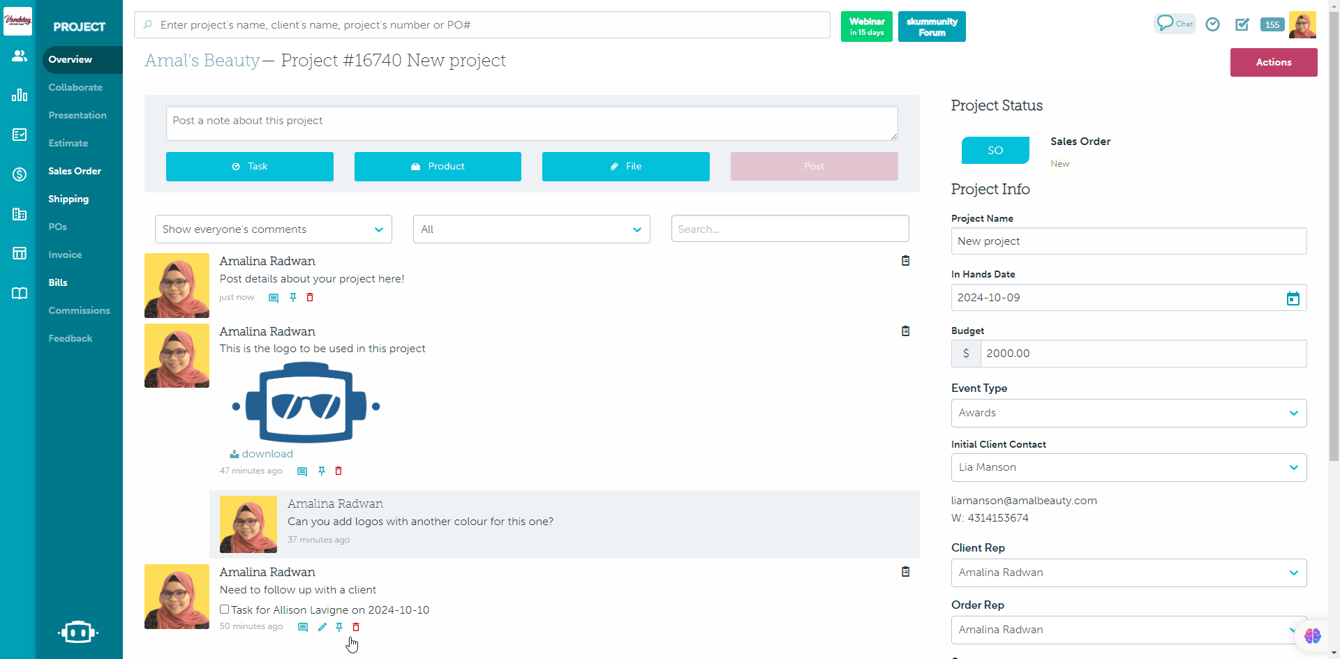 03_Pin logs in the newsfeed