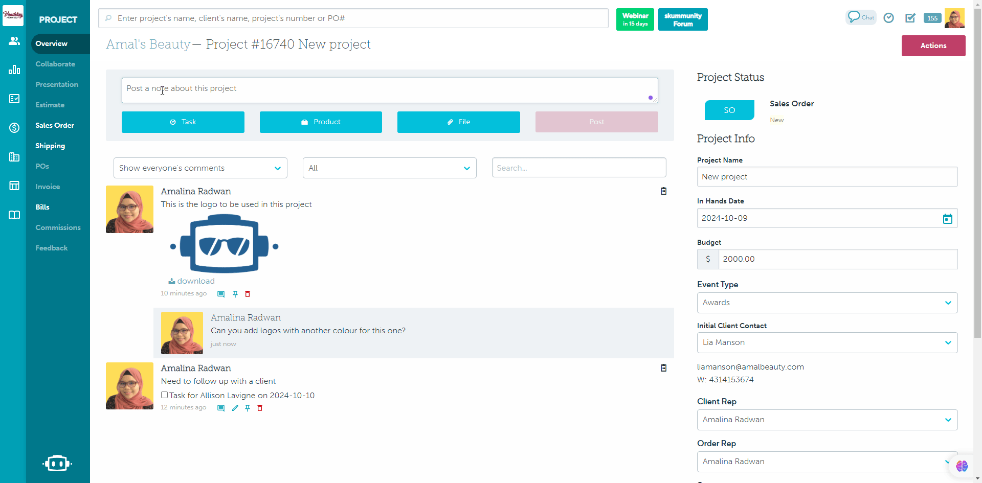05_Comment on logs in the newsfeed