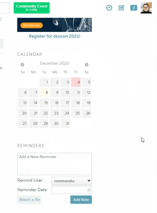 Reminders and Tasks