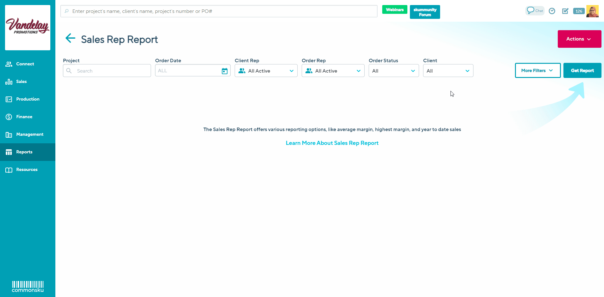 Load a custom report