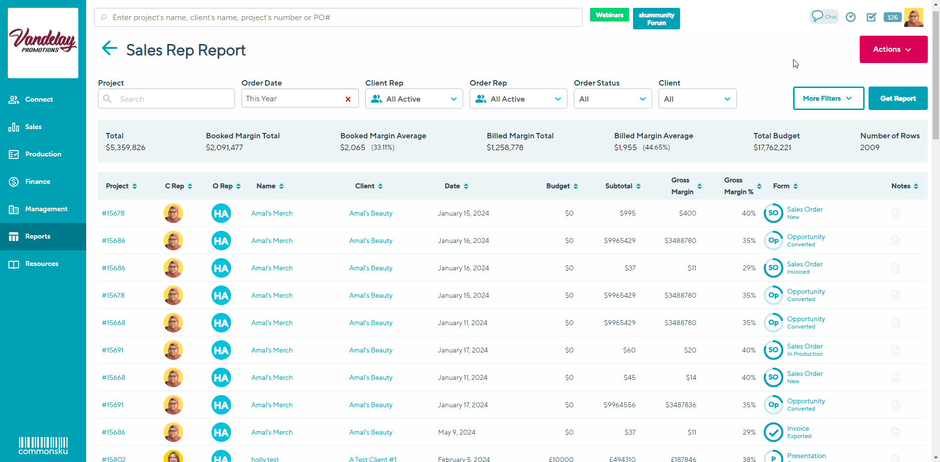 delete custom report