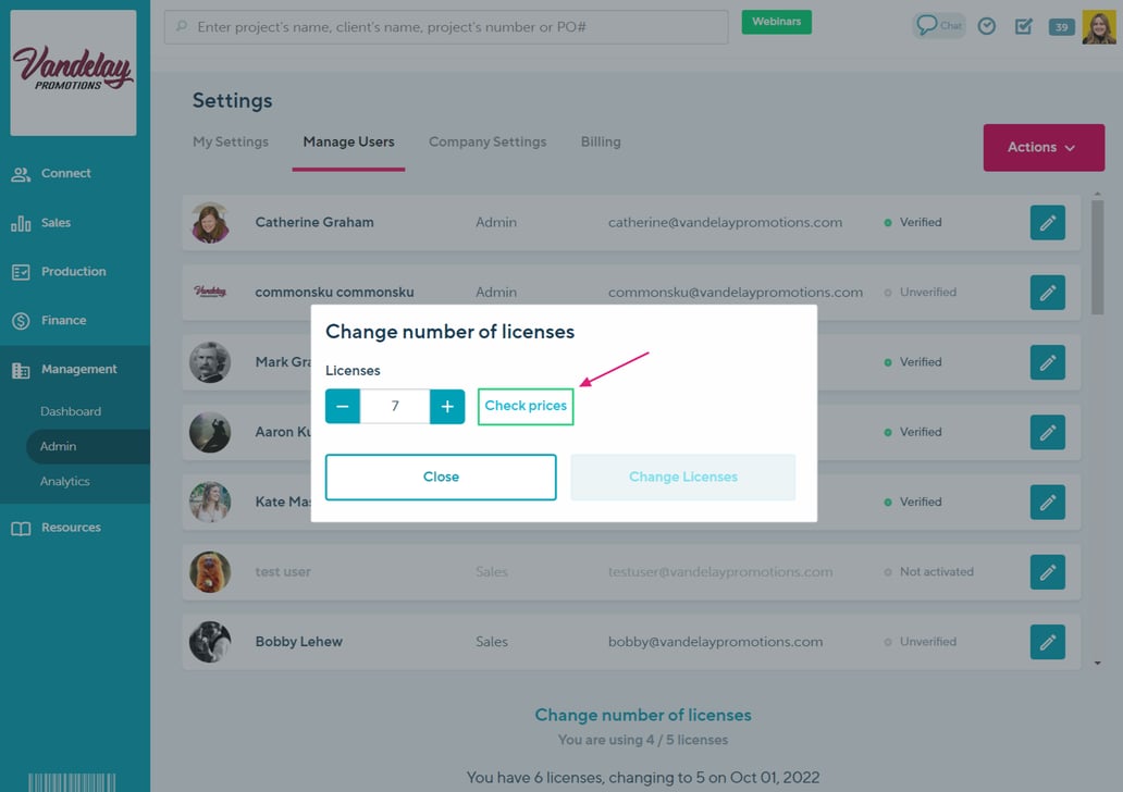 September 2022 - Updates to Admin settings and User Management