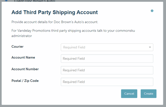 04_How to add, edit or remove a clients shipping accounts numbers