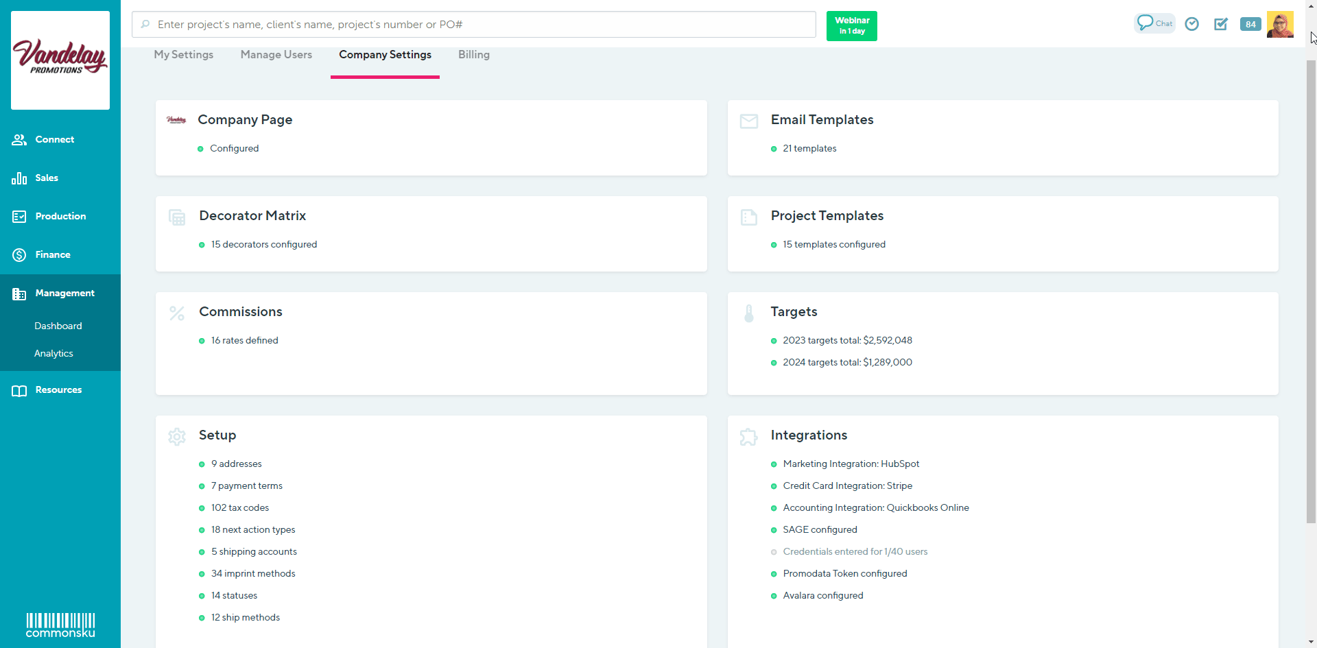 Disable Sage connect