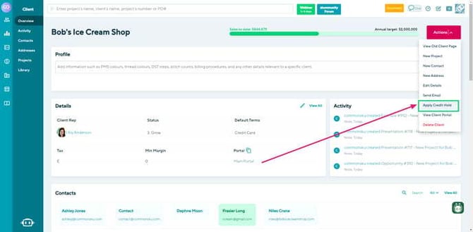 06_ApplyRemove a credit hold
