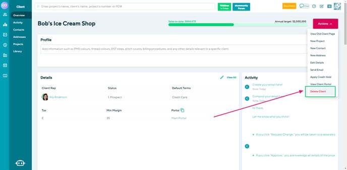 08_Delete the client
