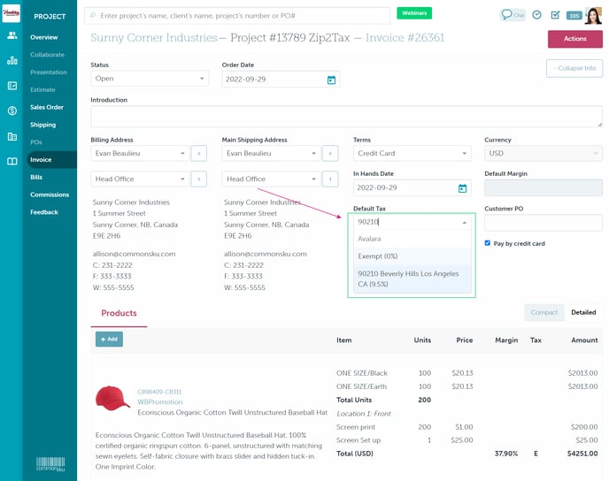 02_Remove or update the tax on an order