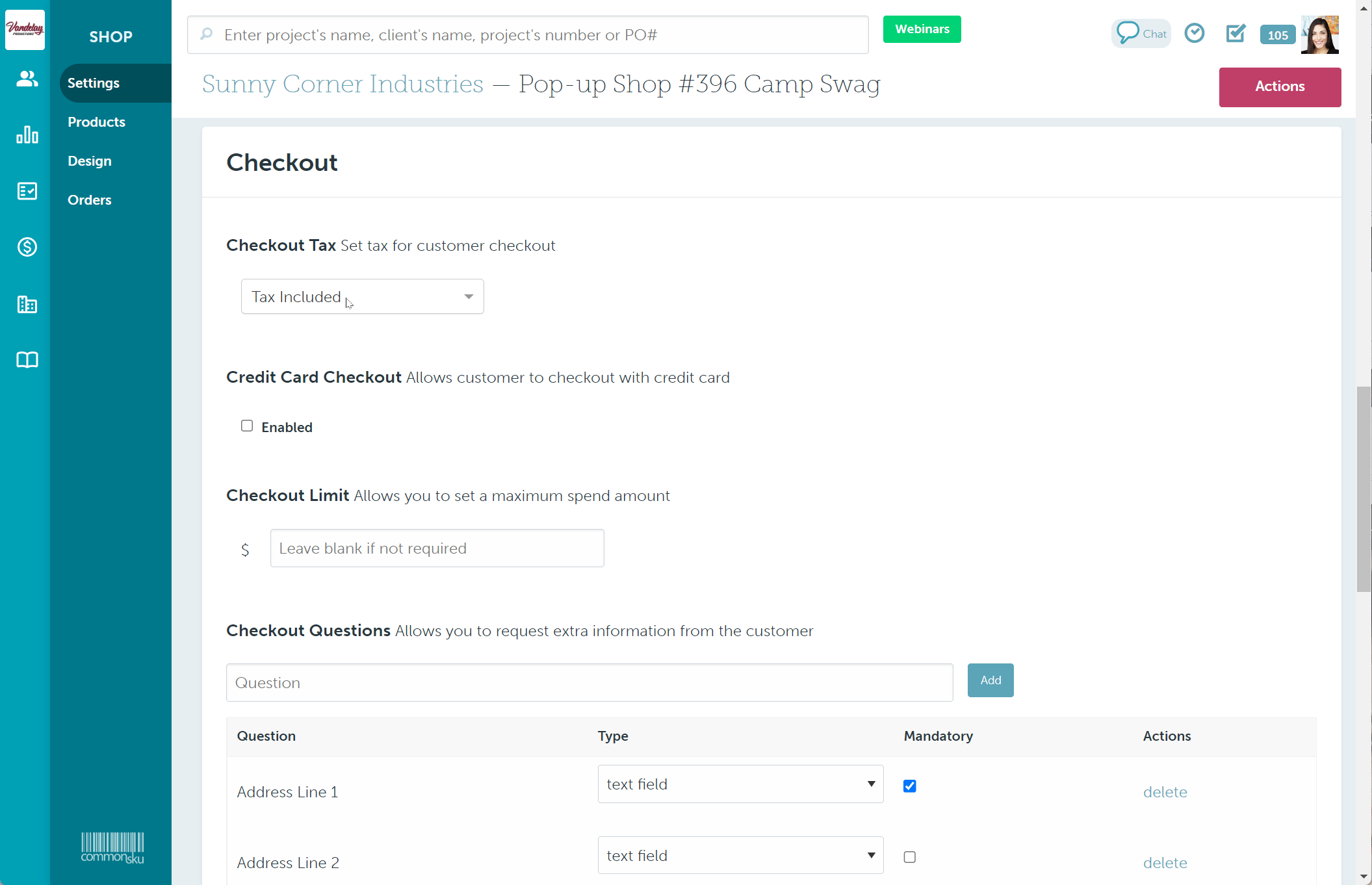 08_Update the tax in a Pop-Up Shop
