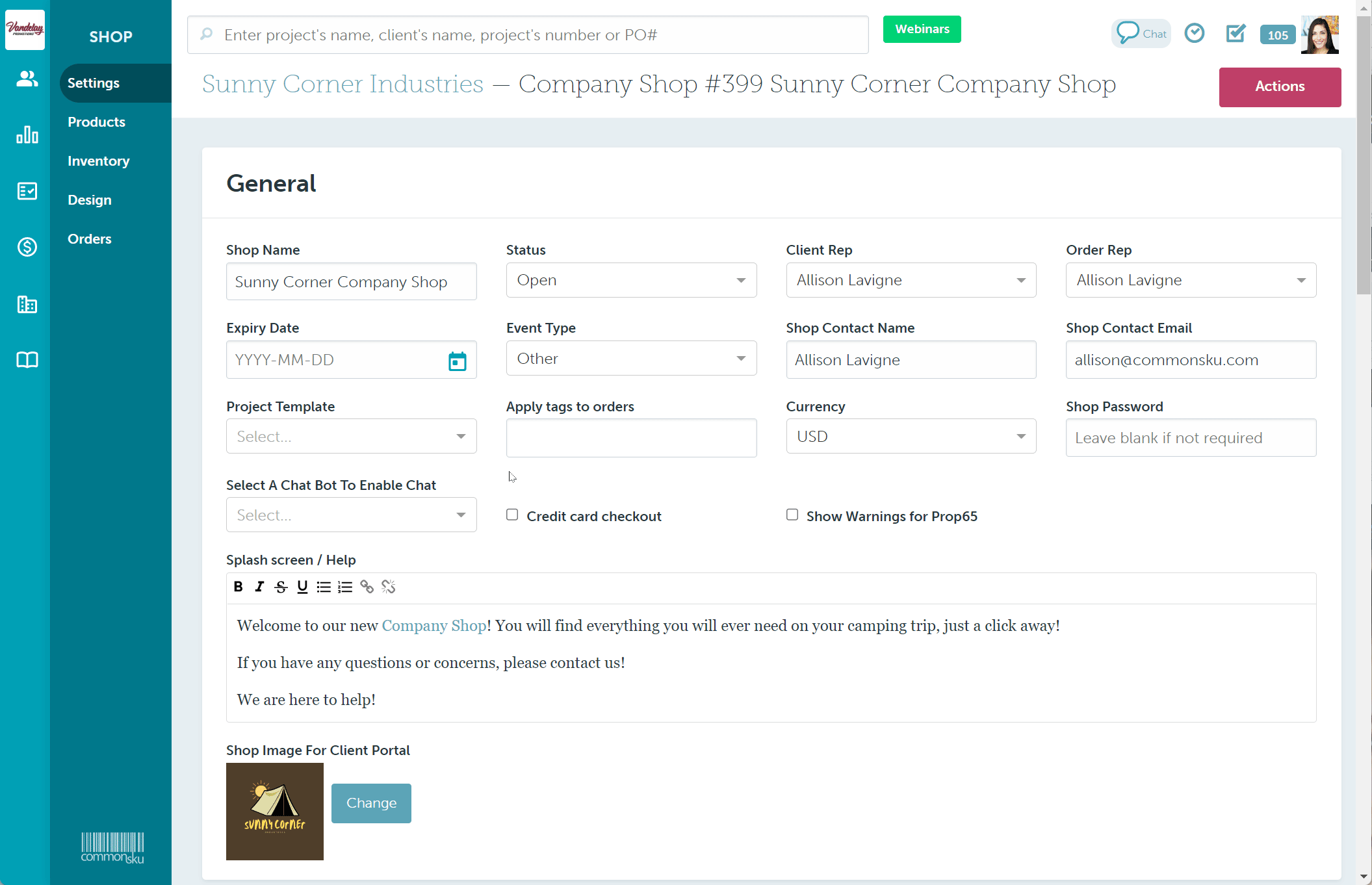 09_Update the tax in a Company Shop