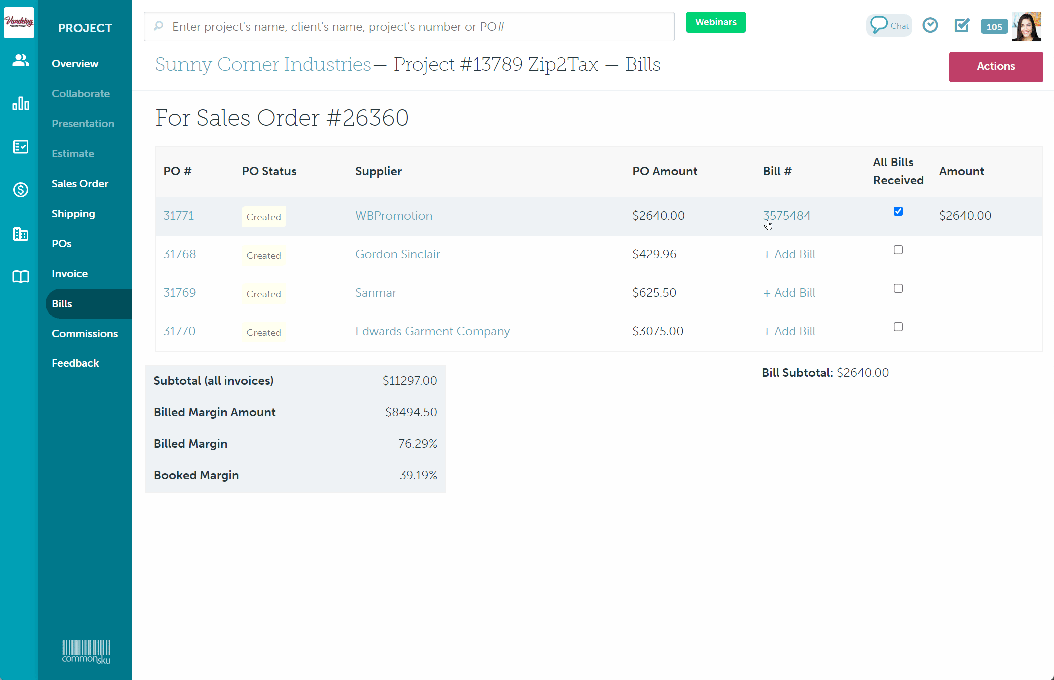 10_Update the tax on a supplier bill