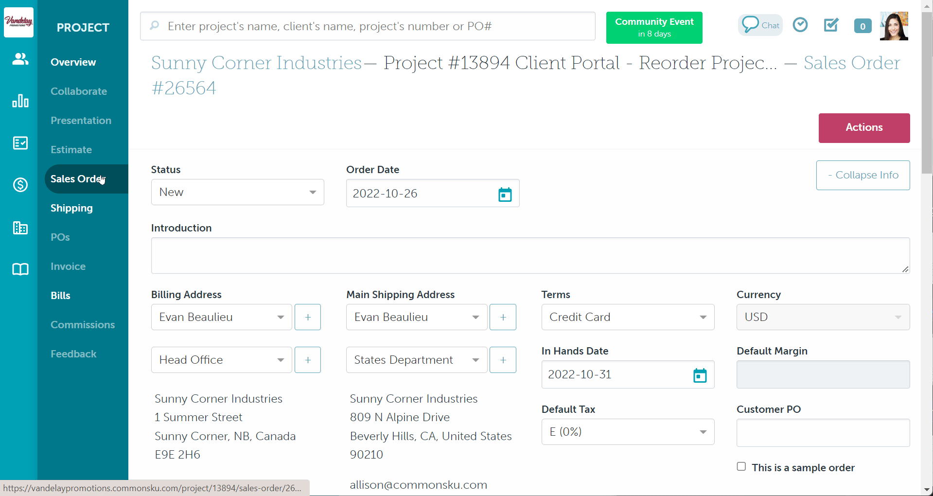 11_How to use Avalara tax on an estimate or sales order