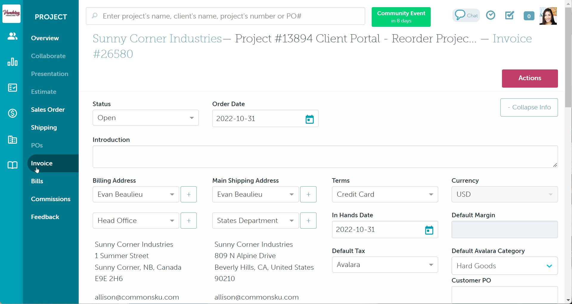 13_How to use Avalara tax on an invoice