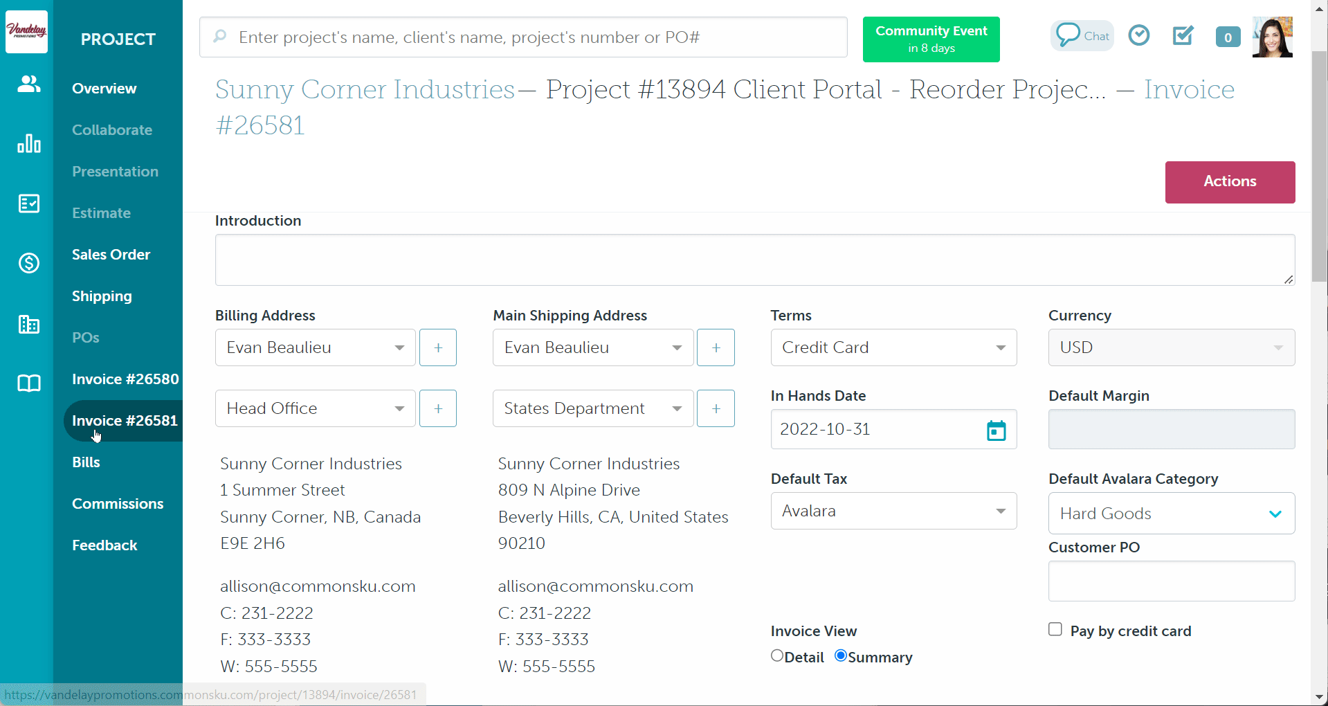14_How to use Avalara tax on an invoice