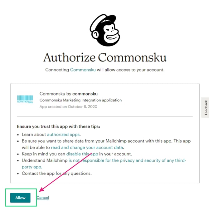 02_To connect to Mailchimp