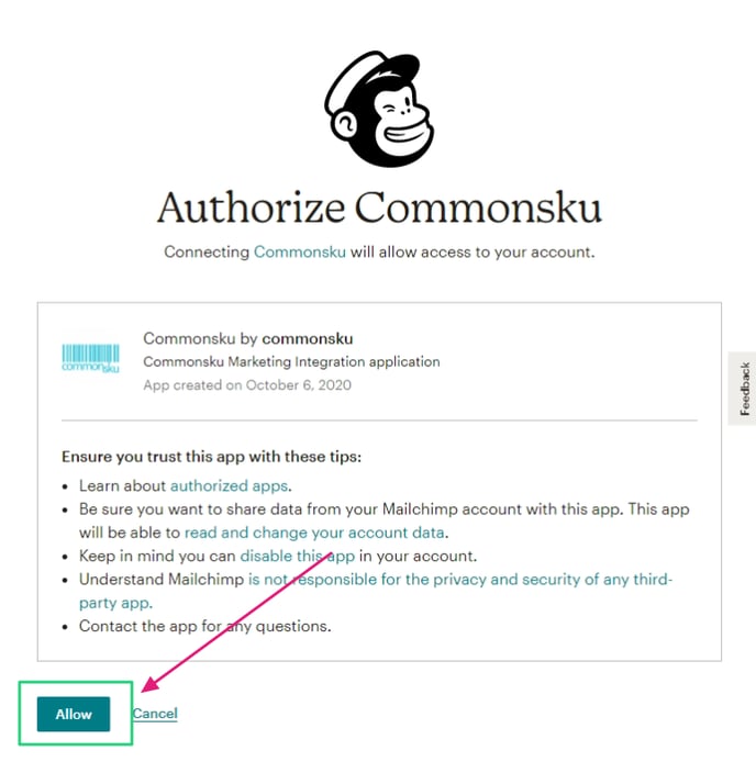 02_To connect to Mailchimp