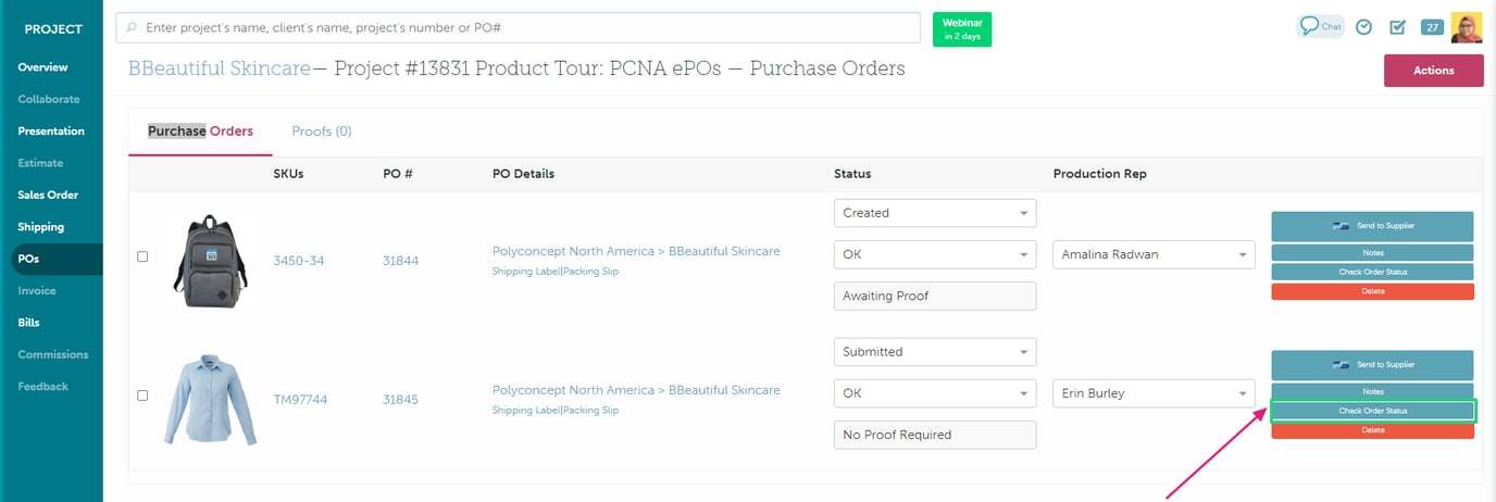Order Status & Order Shipment Notifications